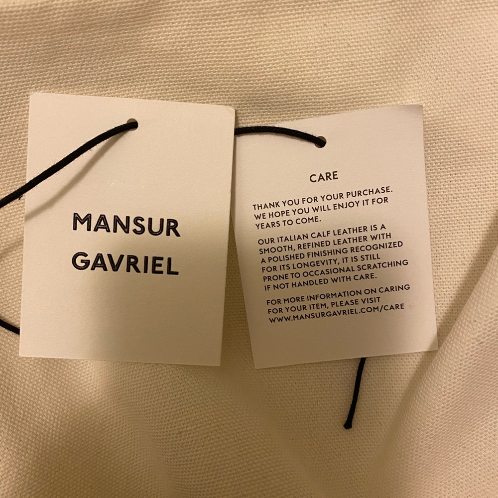SOLD | NWOT Mansur Gavriel burgundy red leather handle bag - Picture 11 of 11